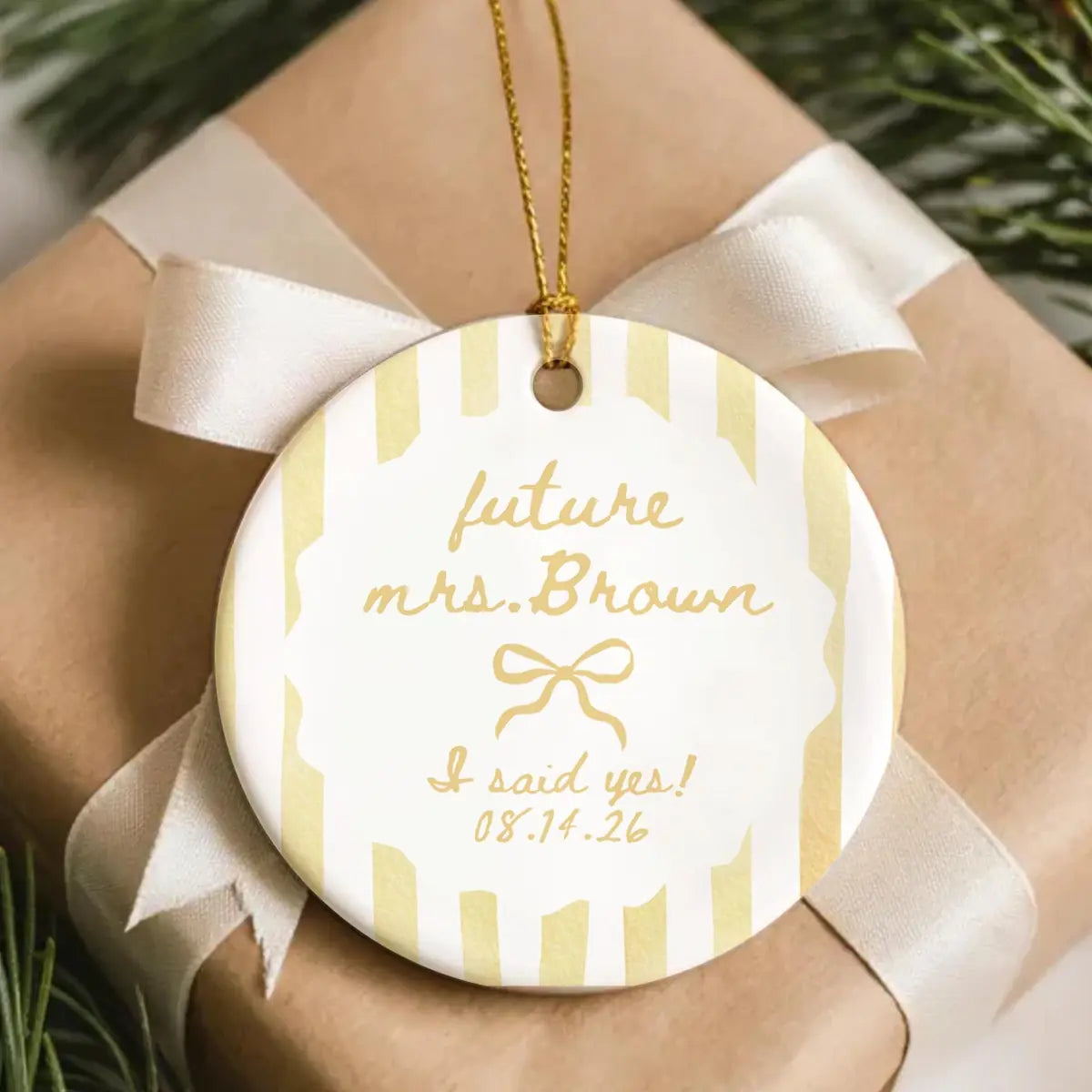 i said yes future wife future mrs engagement personalized ornament lifestyle 5