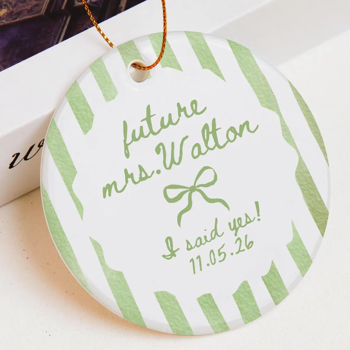 i said yes future wife future mrs engagement personalized ornament lifestyle 8