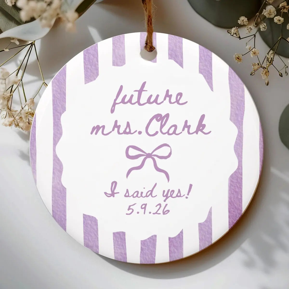 i said yes future wife future mrs engagement personalized ornament lifestyle 9