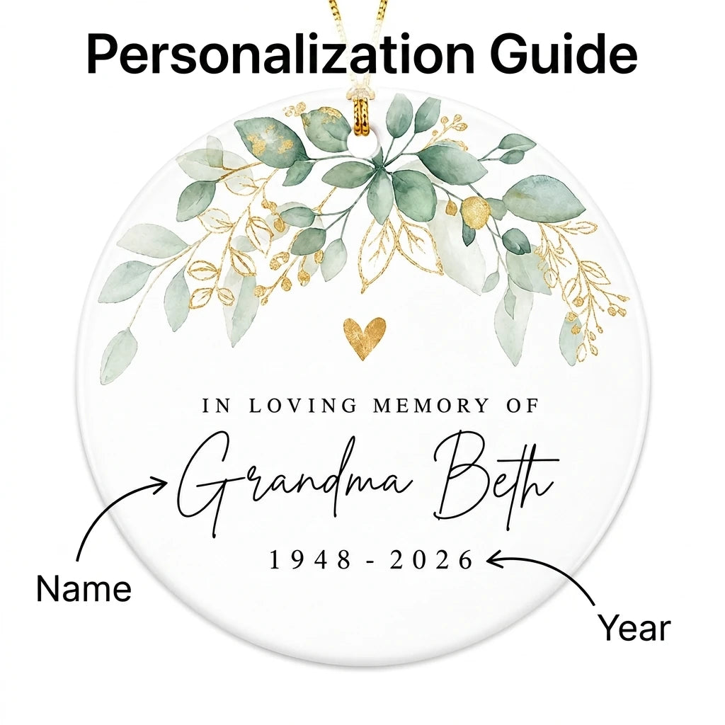 in loving memory of grandma memorial personalized ornament guide