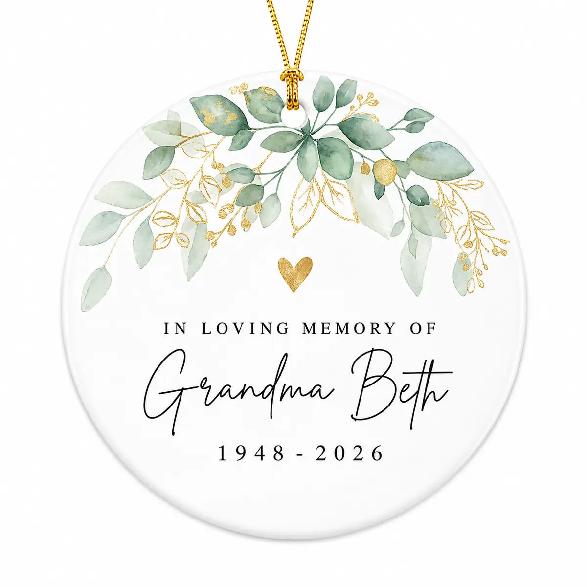 in loving memory of grandma memorial personalized ornament lifestyle