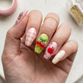 kawaii pastel 3d coffin long press on nails bear cherry apple lifestyle 01