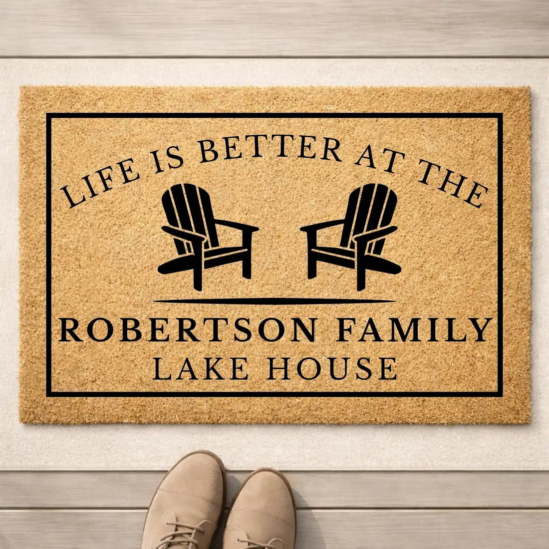 lake house family name personalized doormat lifestyle 02