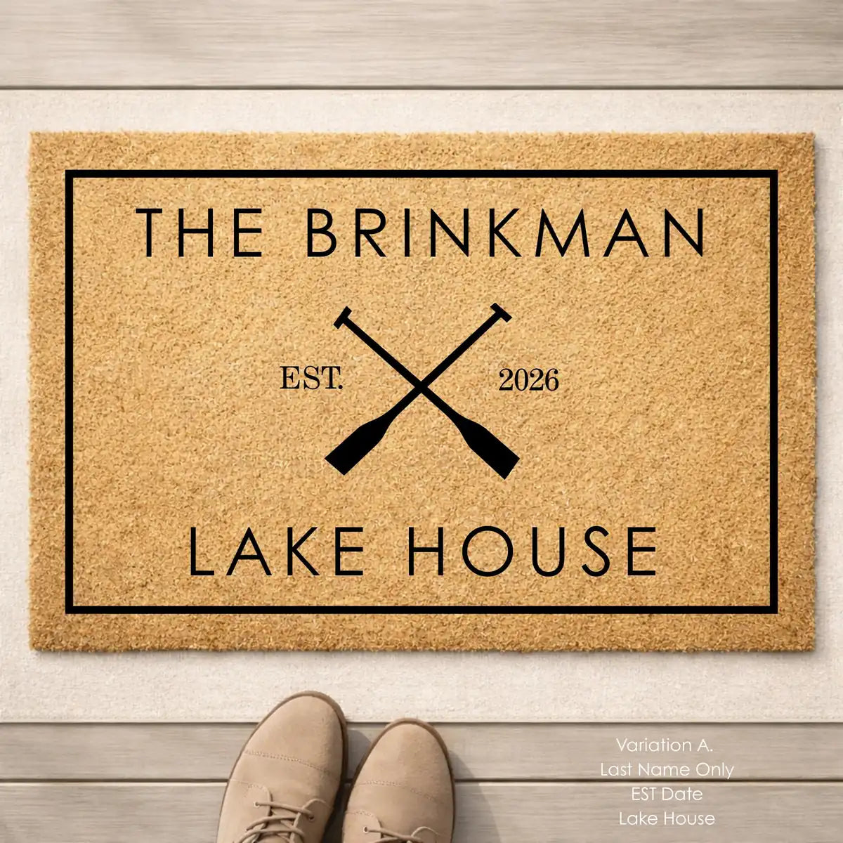 lake house welcome custom family name personalized doormat lifestyle 09