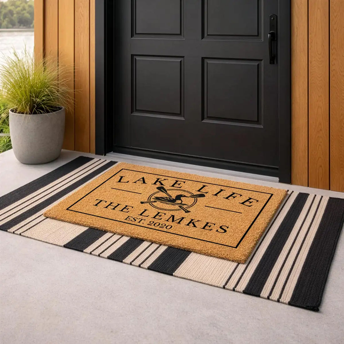 lake life custom family name personalized doormat lifestyle 02