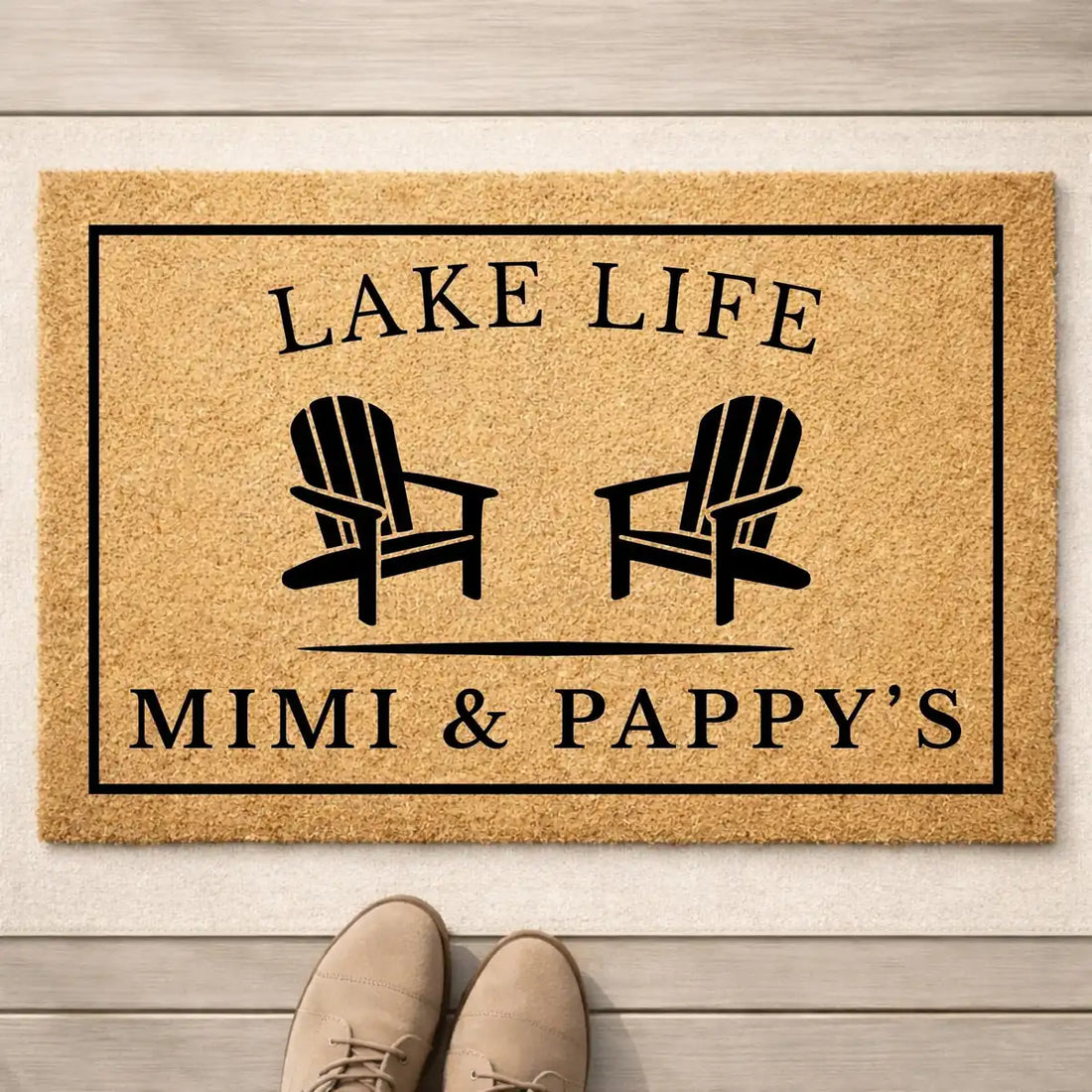 lake life grandparent grandma grandpa welcome personalized doormat detail 03