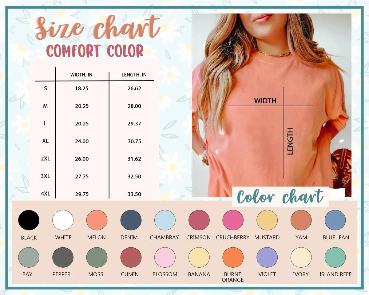 last boo spooky ghost custom text bachelorette party comfort colors t shirt size chart