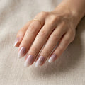 lavender white ombre almond press on nails gold stripe mockup 02