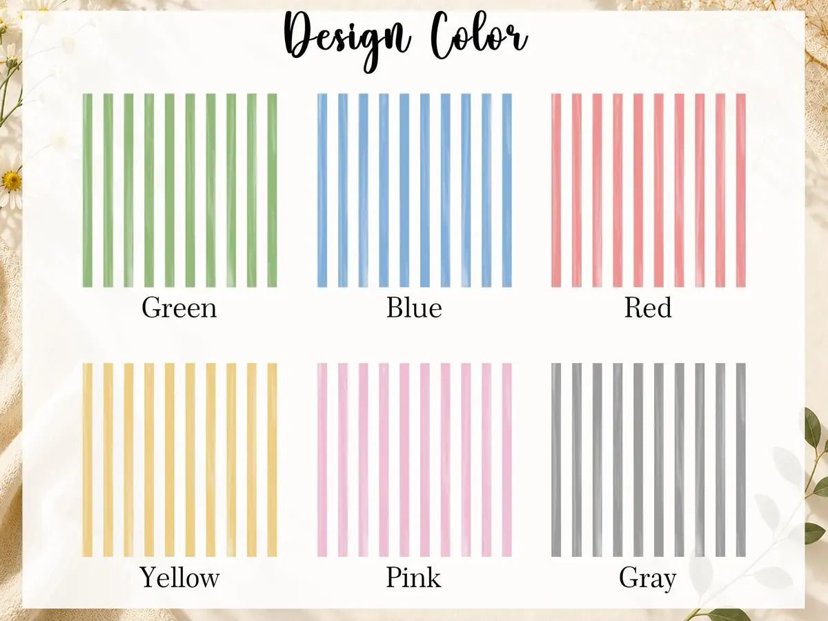 Color options chart showing available color choices for personalized bestie ceramic jewelry dish
