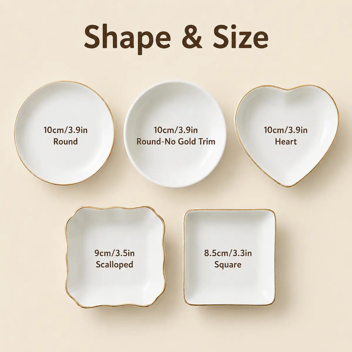 Custom photo couple ring dish displayed elegantly on wooden bedroom nightstand