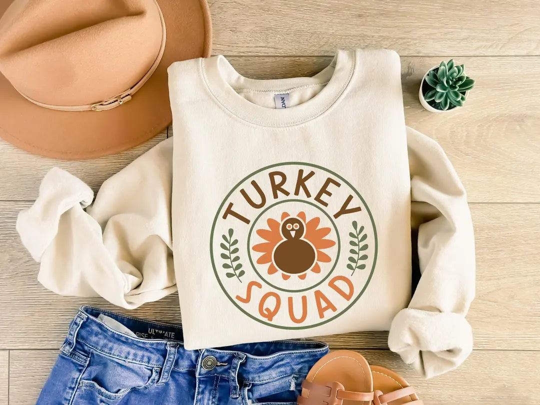 Matching Thanksgiving graphic Comfort Colors T-shirt, additional product photograph.
