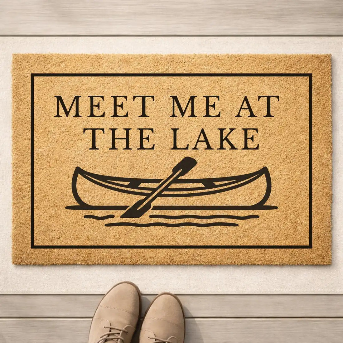 meet me at the lake canoe lake house welcome personalized doormat lifestyle 02