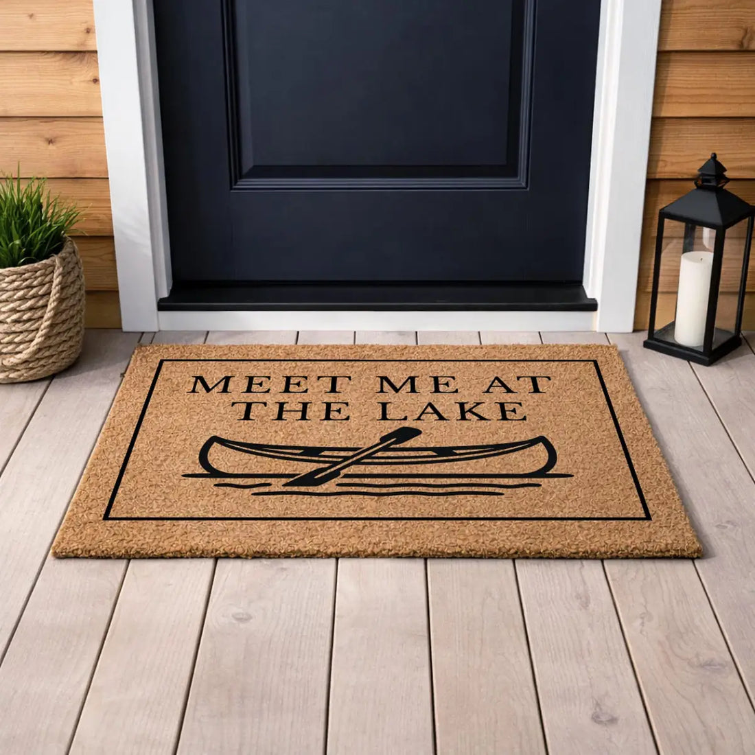 meet me at the lake canoe lake house welcome personalized doormat lifestyle 02