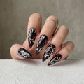 midnight plum 3d stiletto long press on nails silver scroll mockup 01
