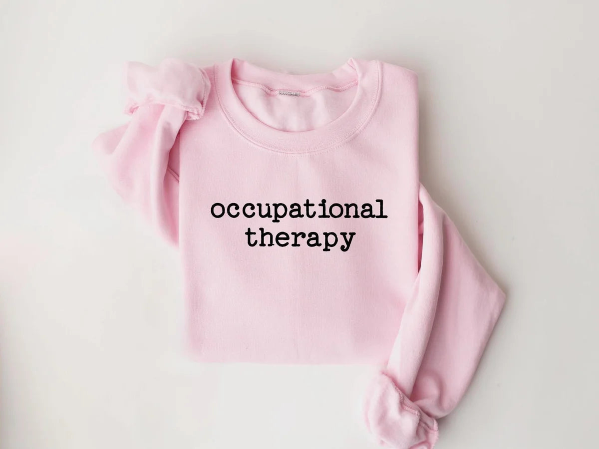 Minimal Occupational Therapy Crewneck Sweatshirt alternate product view.