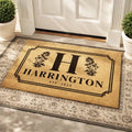 monogram last name custom wedding welcome personalized doormat lifestyle 02