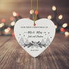 Personalized Christmas Ornament 2025 - Our First Christmas As Mr & Mrs