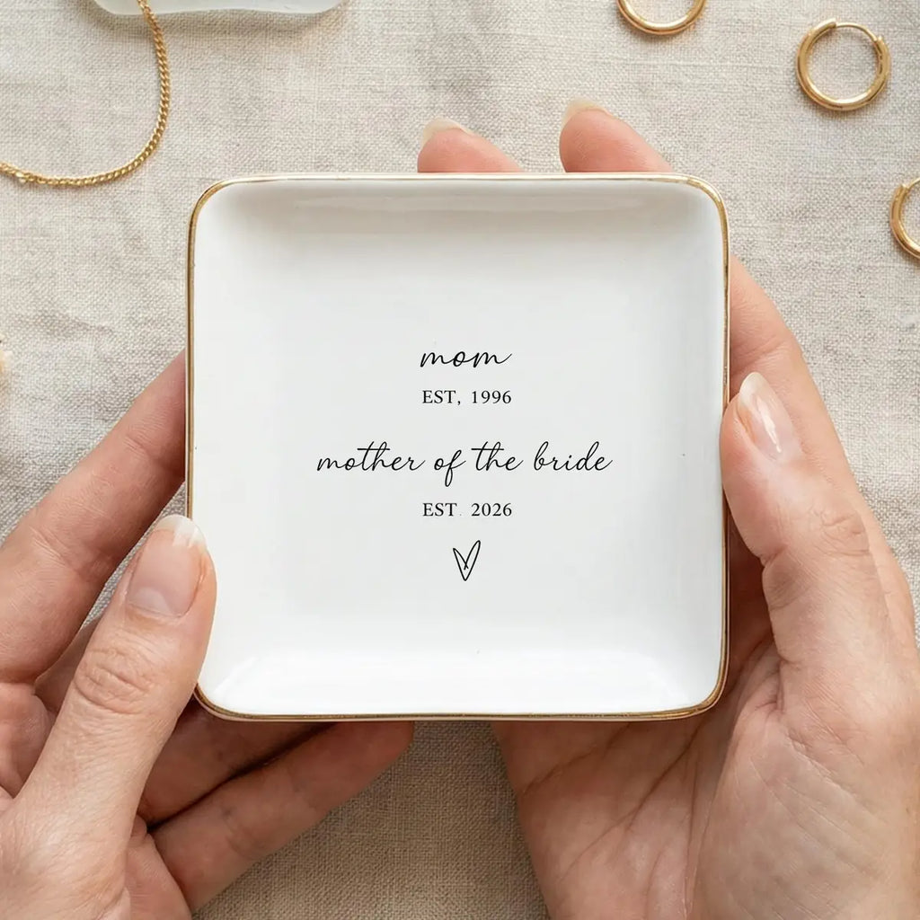 Mother Of The Bride Gift, Mom Jewelry Dish, Wedding Gift For Mother Of The Bride, Custom Ring Dish For Mom variant