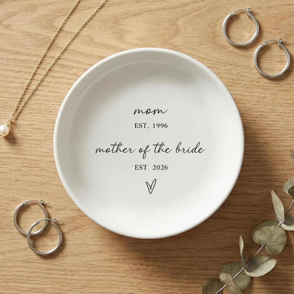Mother Of The Bride Gift, Mom Jewelry Dish, Wedding Gift For Mother Of The Bride, Custom Ring Dish For Mom variant