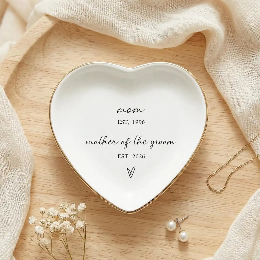 Mother Of The Groom Gift, Mom Jewelry Dish, Wedding Gift For Mother Of The Groom, Custom Ring Dish For Mom variant
