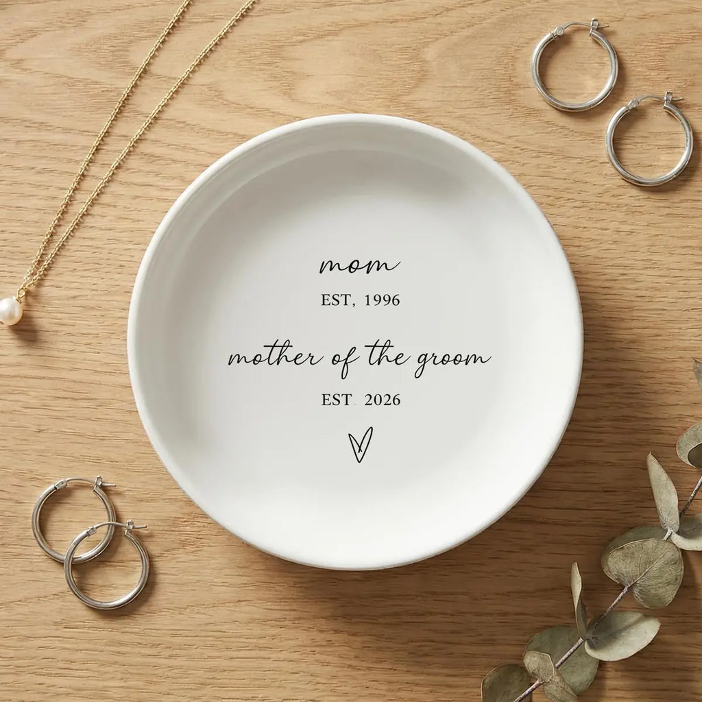 Mother Of The Groom Gift, Mom Jewelry Dish, Wedding Gift For Mother Of The Groom, Custom Ring Dish For Mom variant