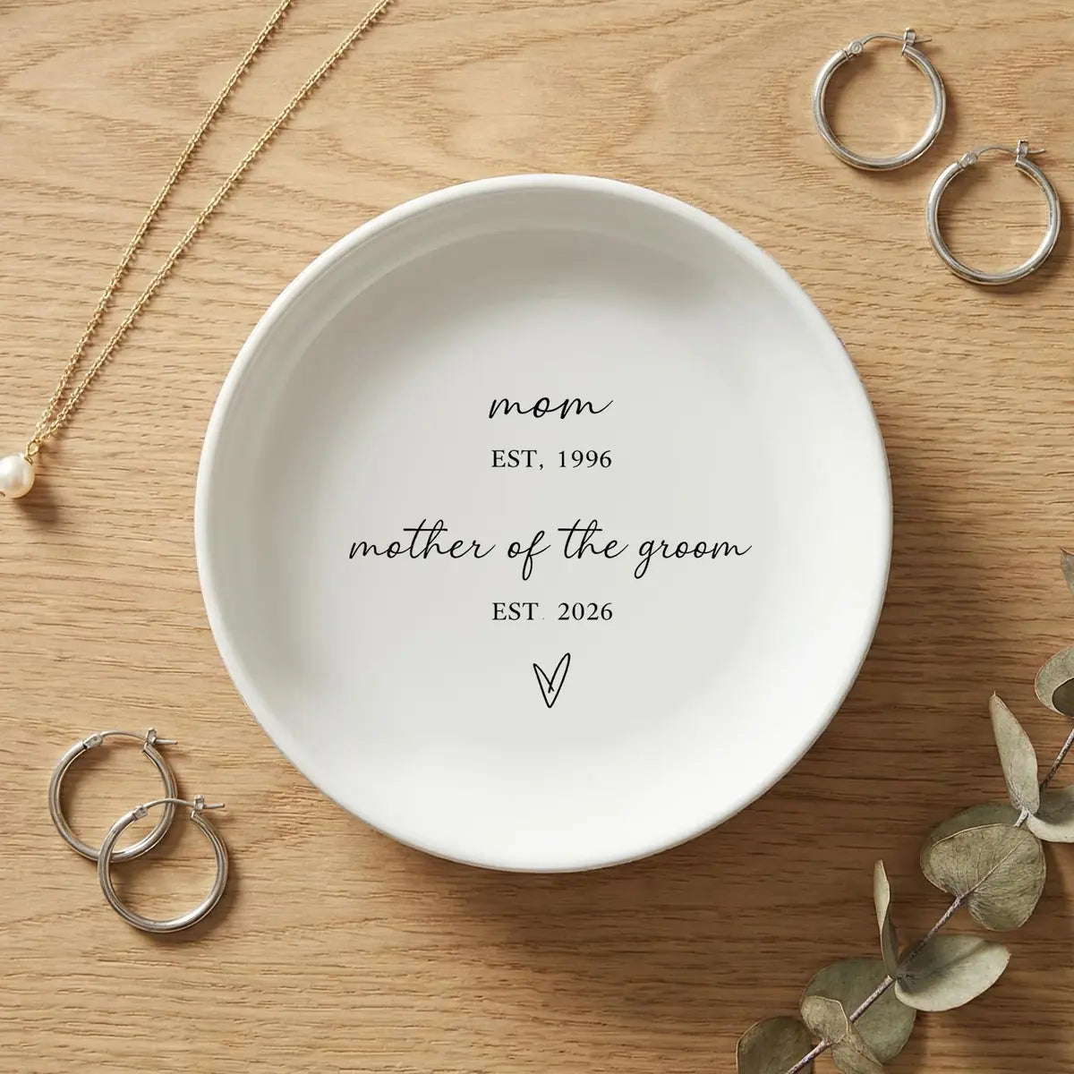 Mother Of The Groom Gift, Mom Jewelry Dish, Wedding Gift For Mother Of The Groom, Custom Ring Dish For Mom variant