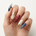 navy ivory red 3d ombre 4th of july almond press on nails firework swirl glitter detail 03