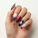 navy red white 3d ombre 4th of july almond press on nails star swirl lifestyle 02