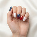 navy white red 3d ombre 4th of july square press on nails firework star glitter mockup 01