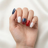navy white red 3d ombre 4th of july square press on nails firework star glitter mockup 01