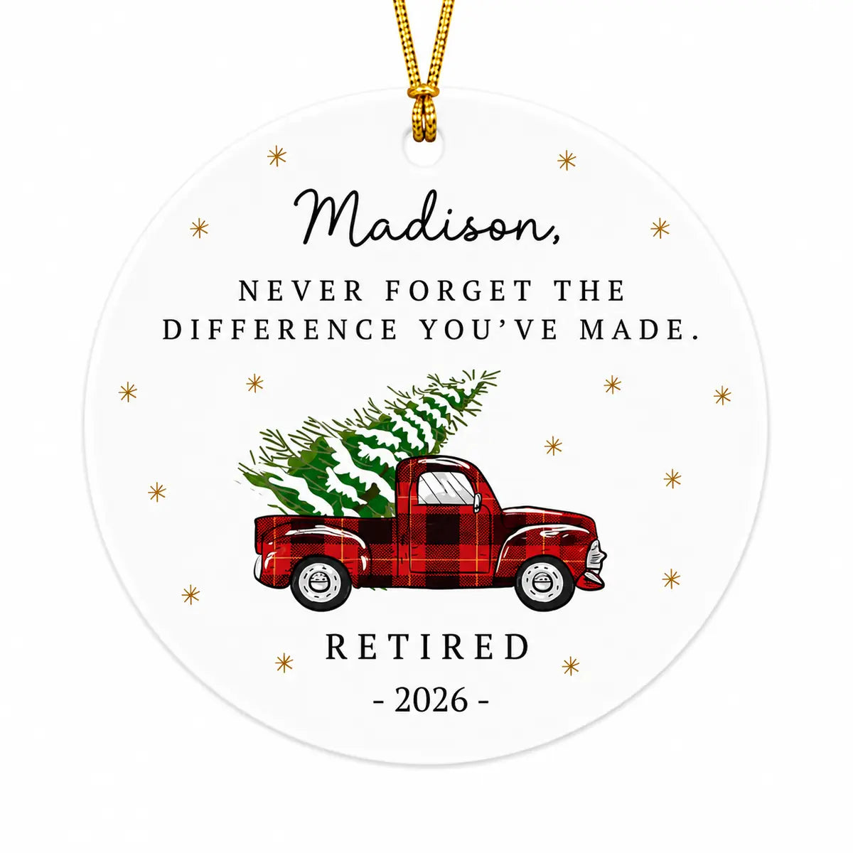 never forget the difference you ve made retirement personalized ornament lifestyle