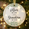 new grandma announcement personalized ornament tree