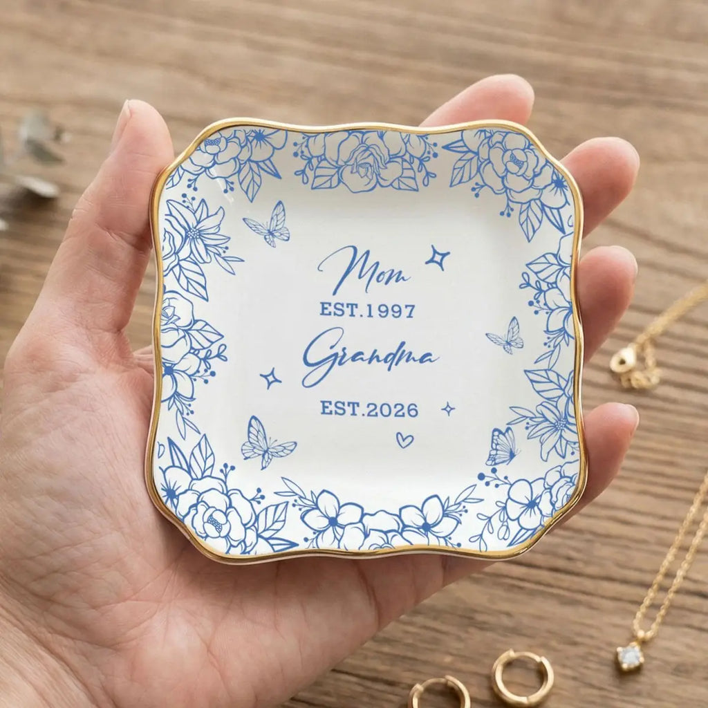 Grandma Ring Dish , New Grandma Gift Jewelry Dish, Mothers Day Grandma Gift, Grandma Keepsake Dish variant
