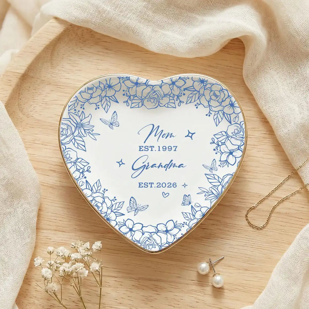 Grandma Ring Dish , New Grandma Gift Jewelry Dish, Mothers Day Grandma Gift, Grandma Keepsake Dish variant