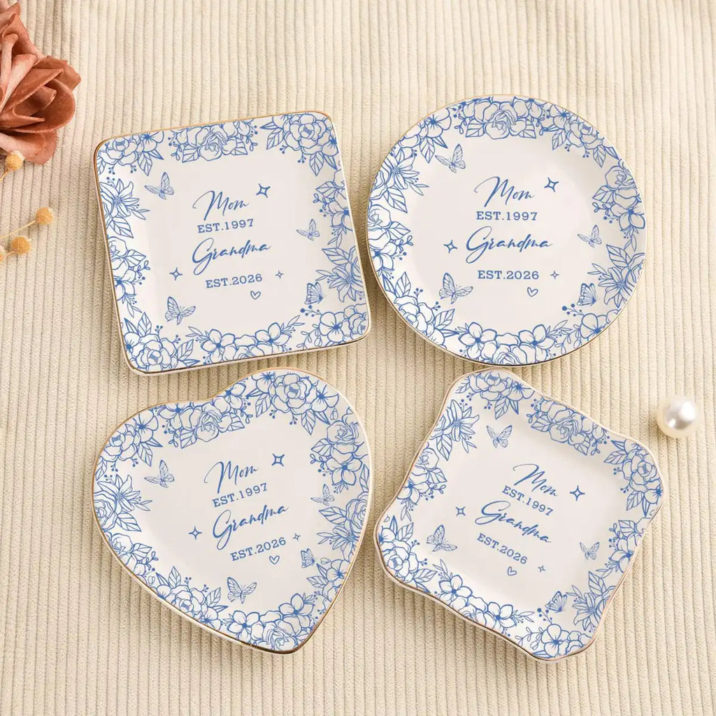 Grandma Ring Dish , New Grandma Gift Jewelry Dish, Mothers Day Grandma Gift, Grandma Keepsake Dish variant