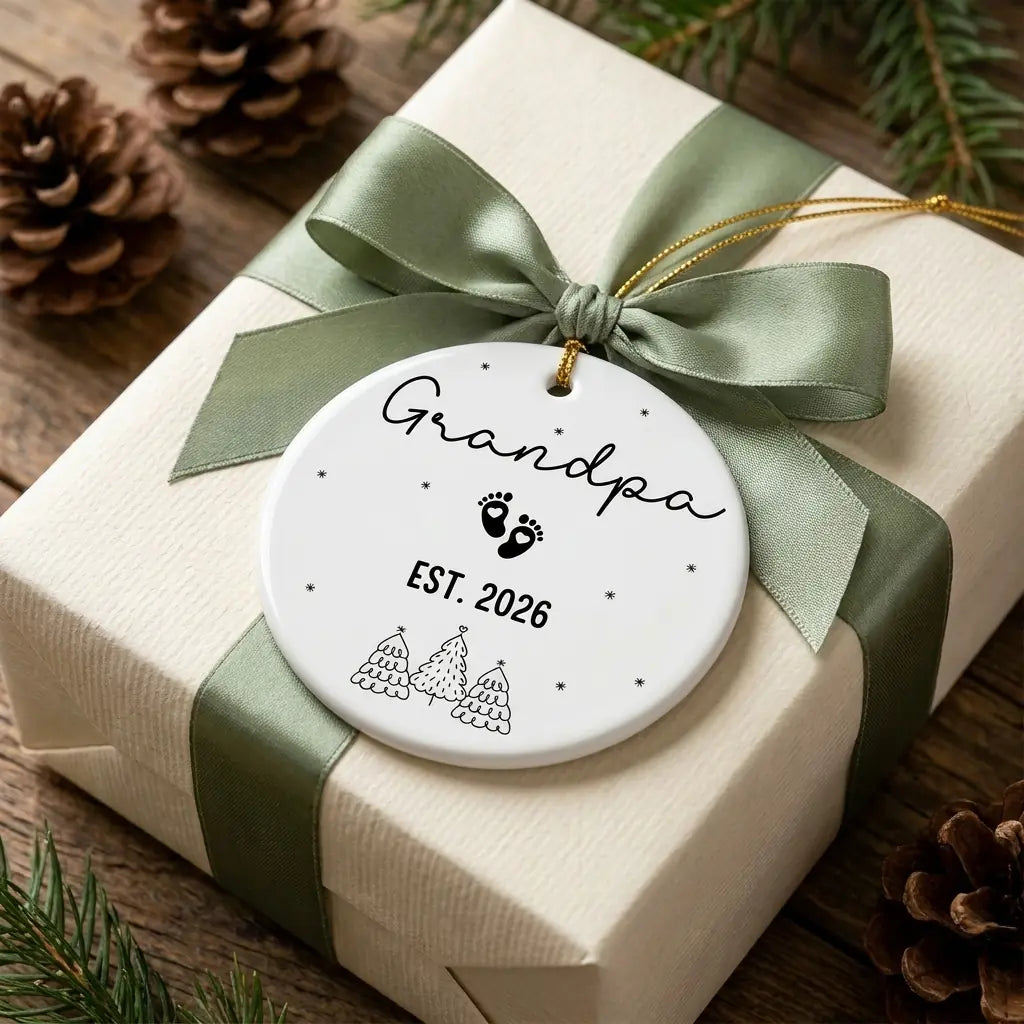new grandpa personalized ornament gift