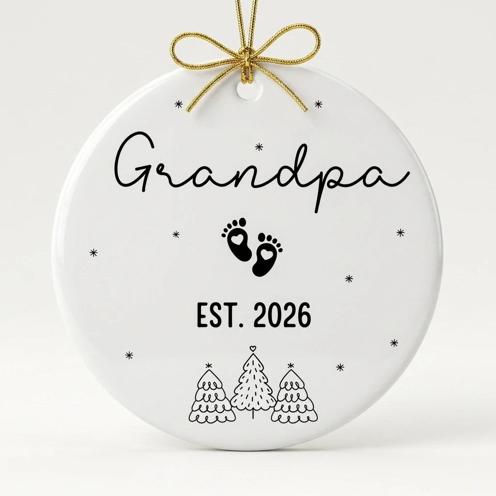 new grandpa personalized ornament hero