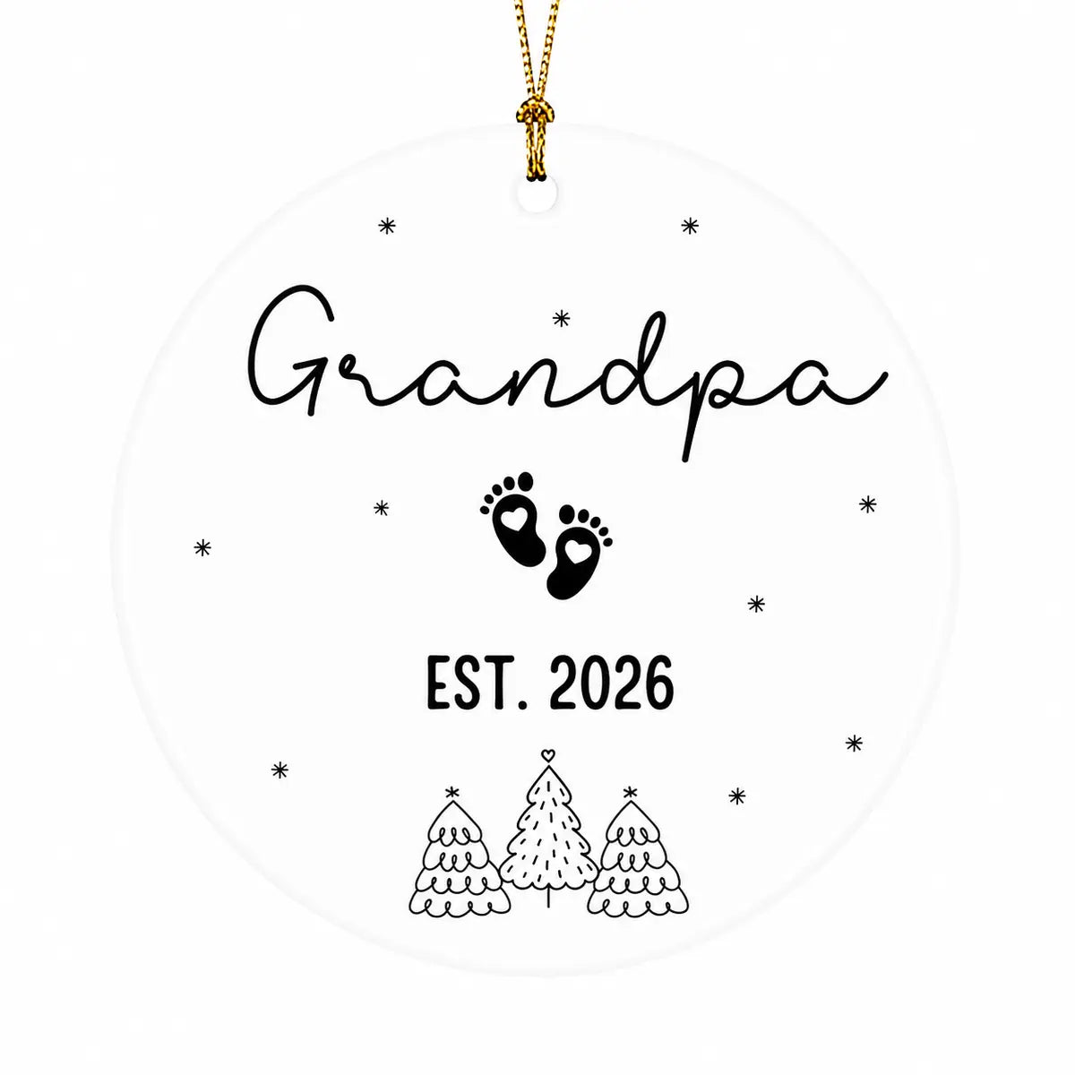 new grandpa personalized ornament lifestyle