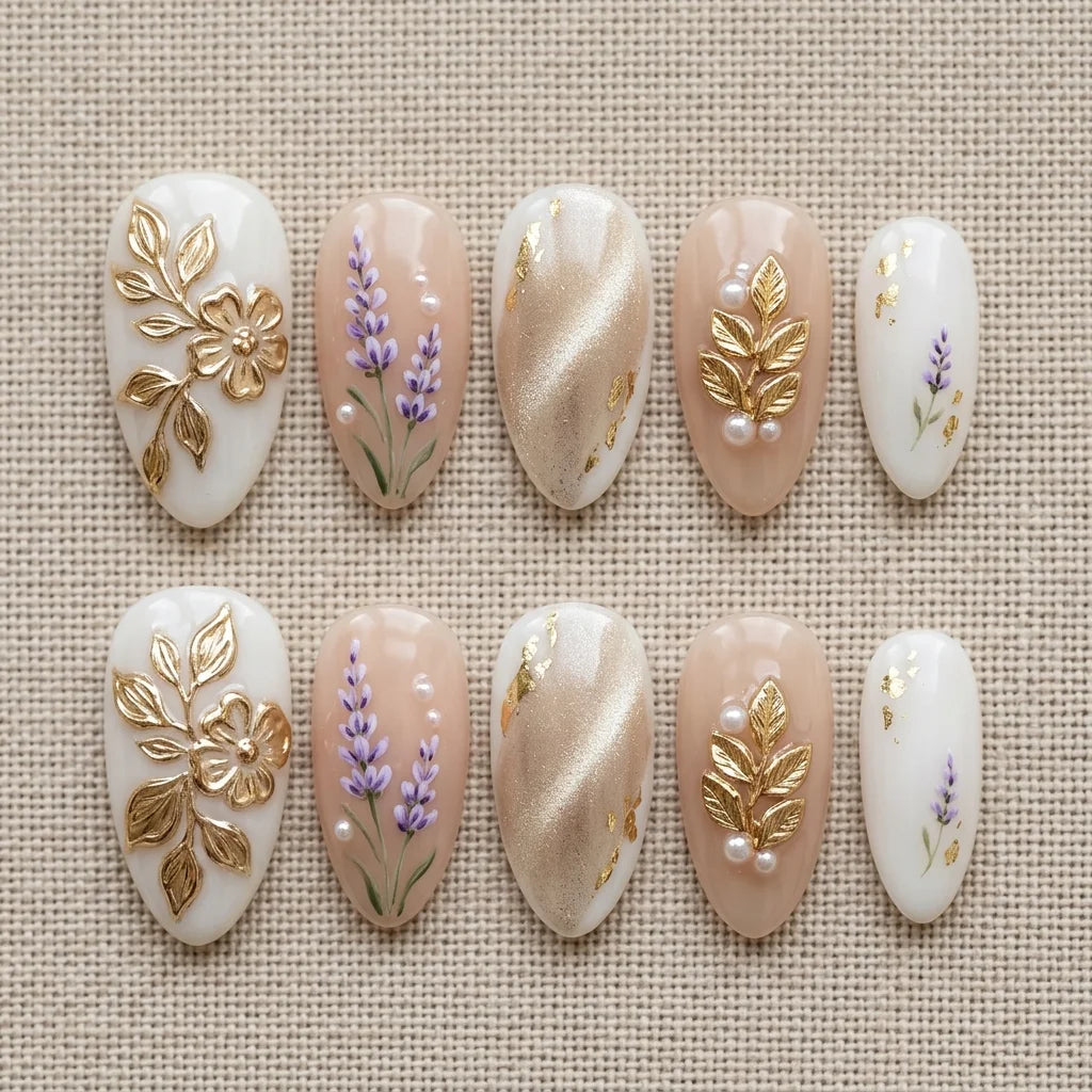 nude cat eye almond medium press on nails lavender mockup 01