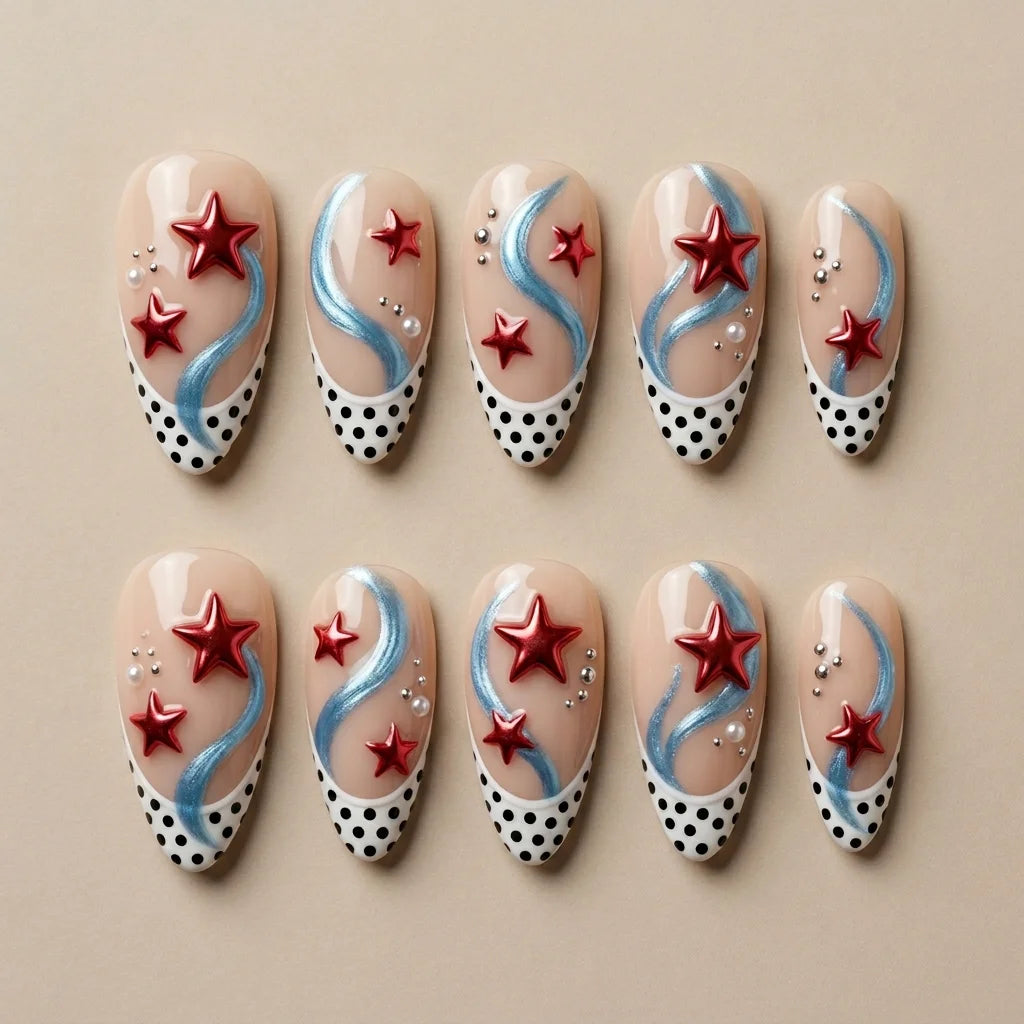 nude french tip 3d almond medium press on nails stars mockup 01