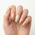 nude gold chrome french tip almond press on nails minimal stripe mockup 01