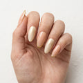 nude ivory gold chrome french tip almond press on nails glitter mockup 01
