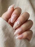nude pink hand painted almond medium press on nails cherry blossom mockup 01