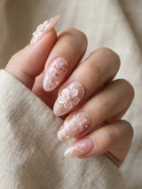 nude pink hand painted almond medium press on nails cherry blossom mockup 01