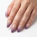 nude plum gold 3d ombre almond press on nails peony bloom celestial lifestyle 02