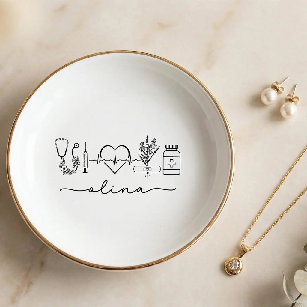 Nurse Graduation Gift, Nurse Ring Dish, Custom Nursing School Grad Gift, RN Graduation Gift for Her variant