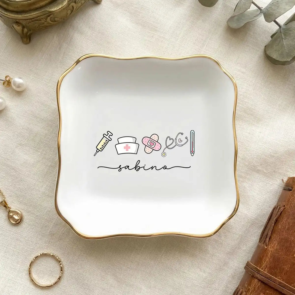 Nurse Graduation Gift, Nurse Ring Dish, Custom Nursing School Grad Gift, RN Graduation Gift for Her variant