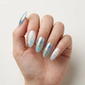 ocean blue pearl white 3d ombre almond press on nails mermaid scale seashell glitter detail 03