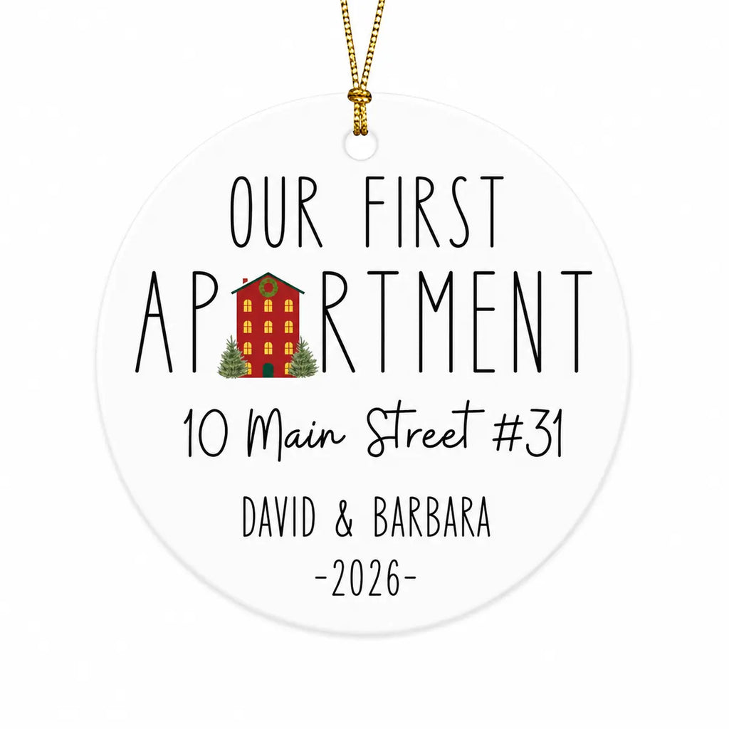 our first apartment personalized ornament lifestyle