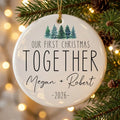 our first christmas together christmas tree personalized ornament tree